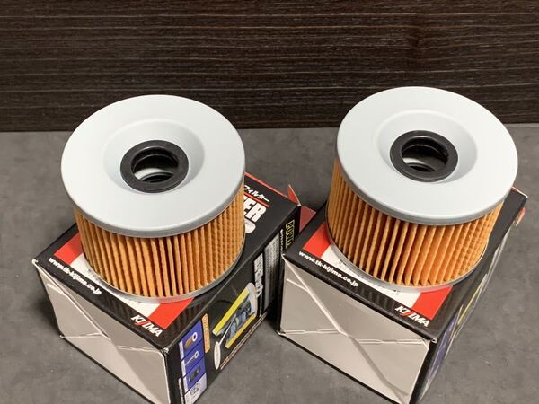 CB350FOUR キジマ オイルエレメント 2個 新品即決 CB400four CB400F CB650F CB750F K0~K7 CB750FC CB750FZ CB750FA/B ホンダ フィルター