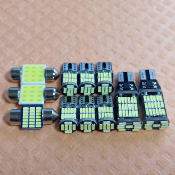 VOXY ヴォクシー ZRR70系 NOAH ノア 超爆光 T10 LED ルームランプ ナンバー灯 バックランプ スモール11点セット /45/26/t31/t28