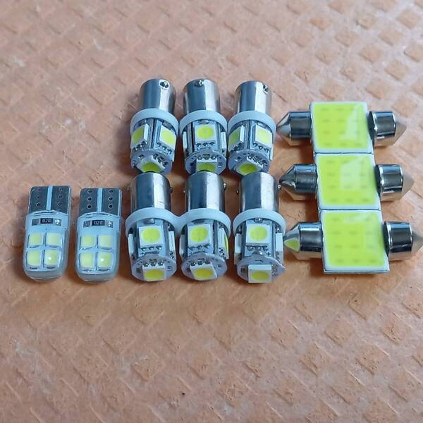 E51 エルグランド 超爆光!T10 LED ルームランプ 11個セット ホワイト 日産 /b9/t31/c1