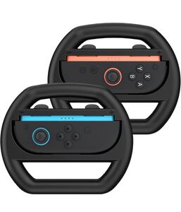 Switch 2 Joy-Con 2 ハンドル 2個セット Joy-Con2 マリオカート ワールド/マリオカート8 デラックス対応 握りやすい 黒
