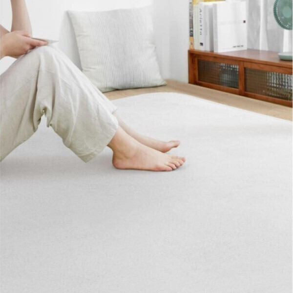 【3畳】 絨毯 カーペット ラグマット 200*250 SOMANT 【アイボリー】 冬用 低反発 厚手 抗菌防臭加工 防音 防ダニ