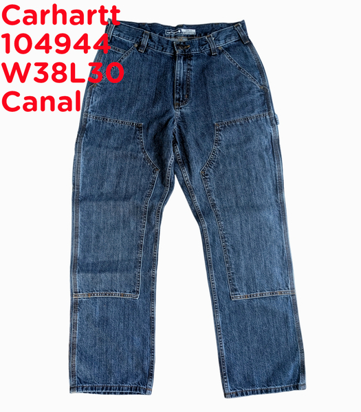 メキシコ製 カーハート 104944 W38L30 デニム ダブルニー ワークパンツ ペインターパンツ