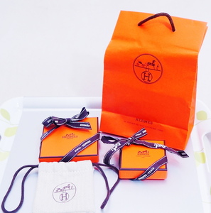 HERMS  エルメス アクセサリー 空箱 リボン×2 保存袋