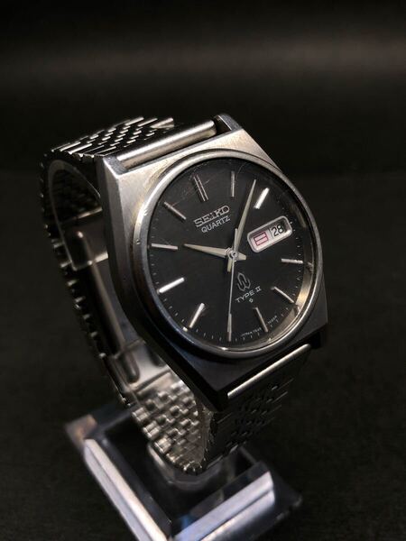 オールドクオーツの名品◆セイコー【 TYPE Ⅱ / タイプ 2 】諏訪精工舎1978年製造◆新品電池交換済(現状好調稼働品)