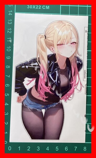 ステッカーNo.1125 PC 車 バイク デカール 防水 かわいい 可愛い シール 女の子 アニメ 痛車 むー? 怪しい 怒ってるぞ~ プンプン