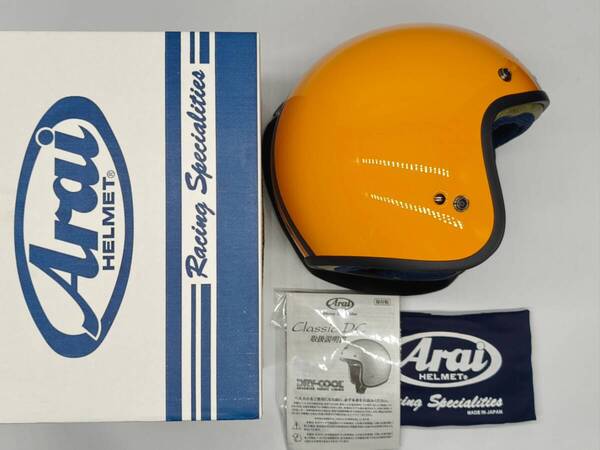 Arai アライ CLASSIC DUCATI クラシック ドゥカティ イエロー ジェットヘルメット XLサイズ