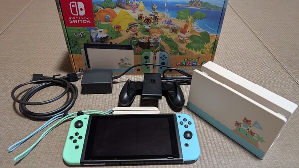 あつまれどうぶつの森 セット 限定版 Nintendo Switch 本体 付属品完備 ソフト欠品 中古 美品