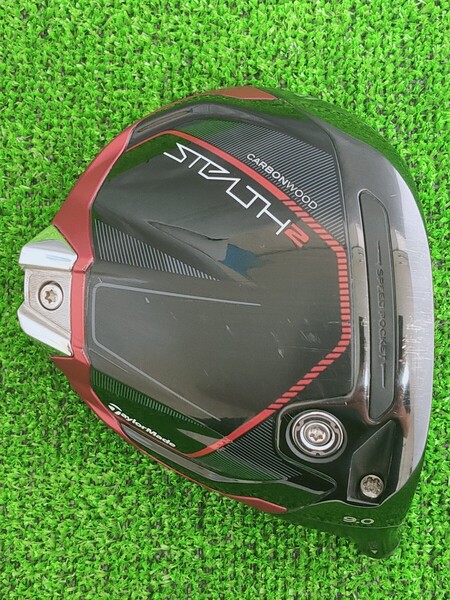 【送料無料】(DH1038)ステルス2 STEALTH2 TaylorMade テーラーメイド 9.0° 9.0度 ヘッド単品 ヘッドカバー付