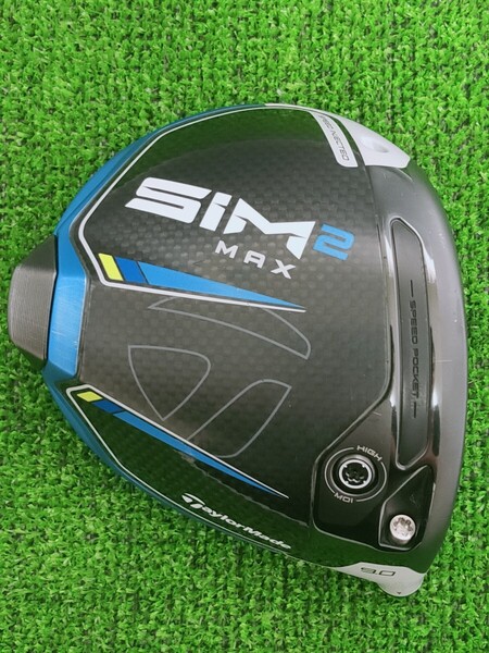 【送料無料】(DH1051)名器シム2マックス!TaylorMade テーラーメイド SIM2 MAX 9.0° 9.0度 1W ドライバー ヘッド単品 カバー付