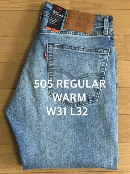 Levi's 505 REGULAR FIT WARM 005052101 W31 L32