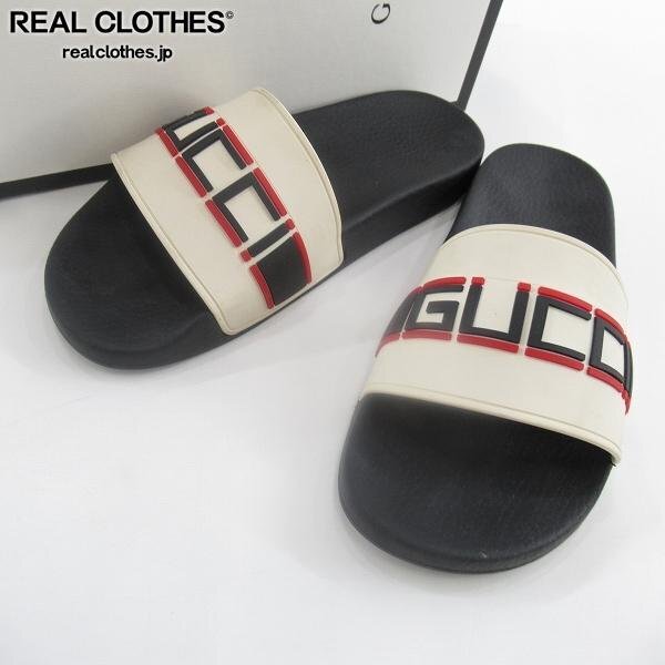 ★送料込★GUCCI ロゴ チャンキーヒール ラバーサンダル Yahoo!オークション -「グッチラバーサンダル」の落札相場・落札価格