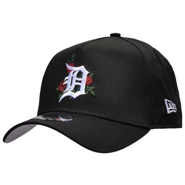 Newera ニューエラ 9Forty A-Frame Aフレーム Detroit Tigers デトロイト・タイガース キャップ ブラック 海外限定 薔薇 ローズ