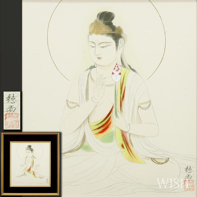 前田青邨 「一服(白描)」日本画(紙本・水墨・淡彩) 扇面 額装 東美鑑定証付 Yahoo!オークション -「前田青邨」(日本画) (絵画)の落札相場