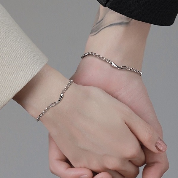 ルパート ティアーズ ペアブレスレット ◆ アクセサリー 新品 人気 未使用 ペアルック カップル シミラー お揃い 2点 セット 【PN352-4】