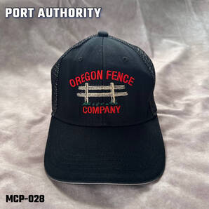 usa古着 “オレゴン・フェンス・カンパニー“企業系メッシュキャップ ブラック FREE