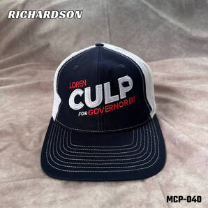 usa古着 “LOREN CULP“メッシュキャップ ホワイト&ネイビー