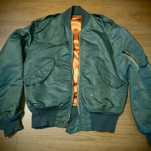 L-2B フライトジャケット 1963年 MIL-J-7448E MEDIUM 実物 USAF SAGE GREEN L.W