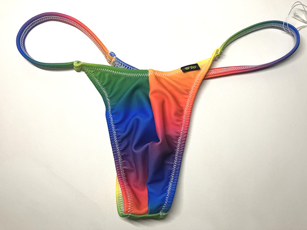 BODYWEAR レインボー柄 サイドストリング Tバック Mサイズ