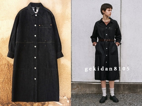 MARGARET HOWELL × CANTON マーガレットハウエル 2025 新作 キャントンデニム シャツドレス ワンピース 49,500円 MHL. 未使用