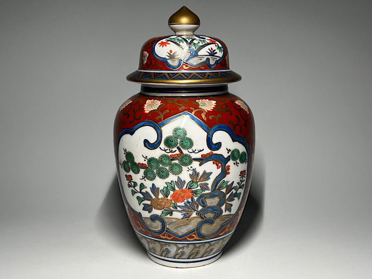 伊万里、染錦、松、竹、梅、窓絵、沈香壺。 Yahoo!オークション -「沈香壺」(伊万里、有田) (日本の陶磁)の
