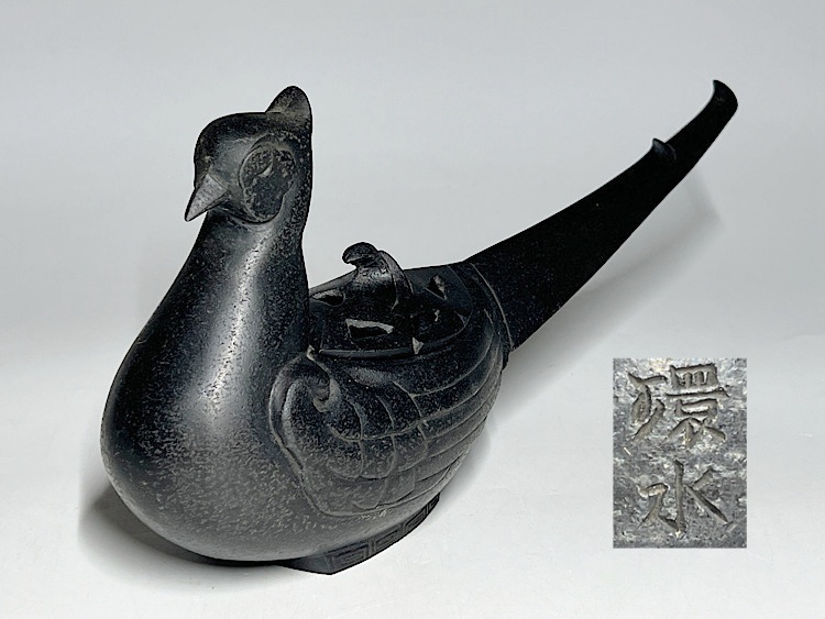 ※交渉中 高岡銅器 日展作家 環水造 猿 置物 オブジェ ➕ 備前焼 銘々皿5枚 Yahoo!オークション -「環水」(金属工芸) (工芸品)の落札相場
