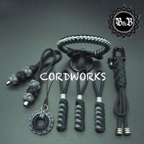 【8点セット】ブレスレット/パラコード/ストラップ/キーホルダー/ハンドメイド/メンズ/レディース/ブレス/バングル/アウトドア/キャンプ