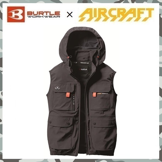 2025 モデル 【 新品 送料無料 】 XXL バートル BURTLE ハイバック ファン 空調服 ベスト AC2034 ストーム グレー エアー クラフト