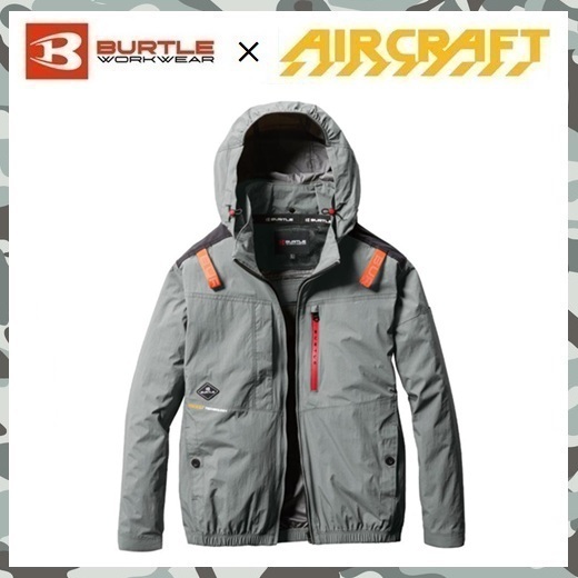 2025 新商品 【 新品 送料無料 】 XL バートル BURTLE ハイバック ファン 長袖 ブルゾン 空調服 AC2081 スティール グレー エアー クラフト