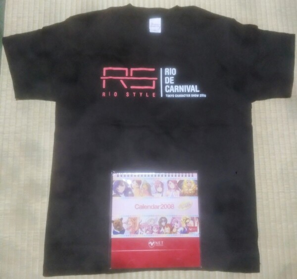 激レア NET パチスロ リオデカーニバル リオオリジナルTシャツブラックMサイズ★会場限定品★スーパーブラックジャック/ Rio/スマスロ