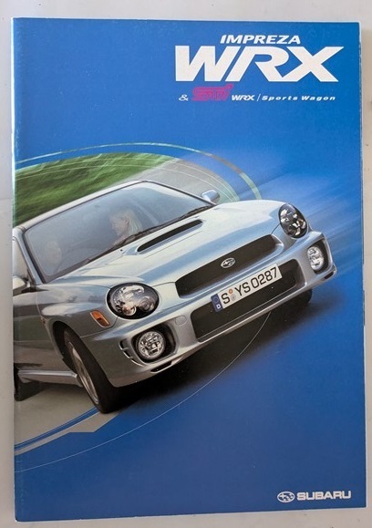 インプレッサ WRX STi (GD8, GG8, GD9, GDA) 車体カタログ 2001.9 IMPREZA WRX STi 古本・即決・送料無料 管理№ 8491 j