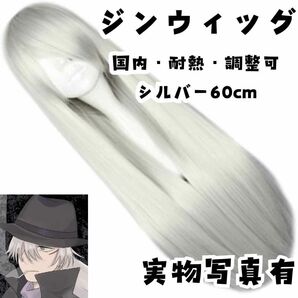 ジン ウィッグ 名探偵コナン カツラ 黒 国内 耐熱 調整可 30cm【残3】