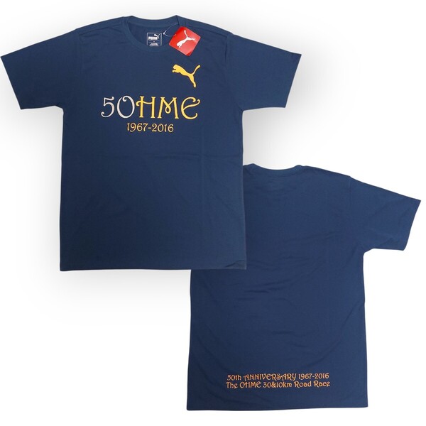 新品未使用 PUMA プーマ 速乾 Tシャツ 青梅マラソン 50周年 半袖 クルーネック カットソー M
