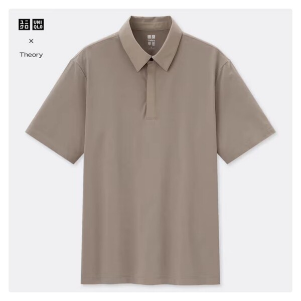 UNIQLO Theory ユニクロ×セオリーコラボ エアリズムスリムフィットポロシャツ(半袖)L