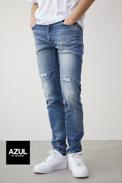 美品 AZUL BY MOUSSY アズールバイマウジー | VINTAGE HEM ダメージデニムパンツM
