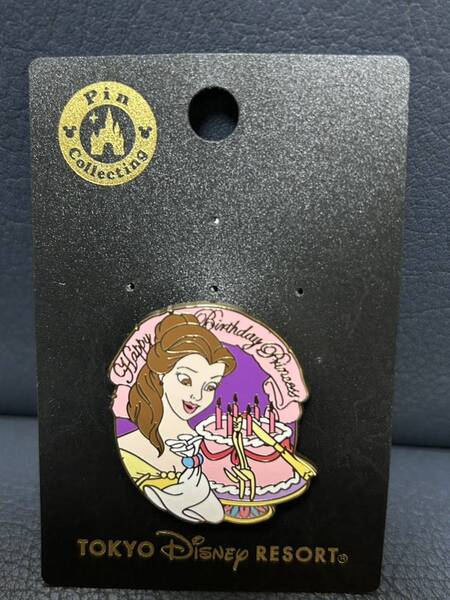 ◇ ピンズ ピンバッジ プリンセス ベル Happy Birthday Princess 美女と野獣 TDR ディズニーリゾート