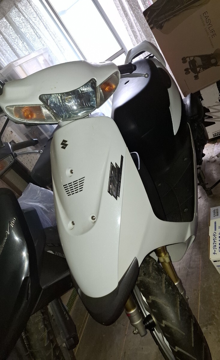 ZZji- two 50CC мопед один владелец 2007 год последняя модель прекрасный машина редкий 2 cycle SUZUKI кузов 