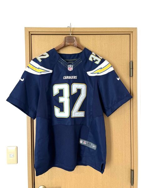 海外輸入古着☆NFLCHERGERS☆サンディエゴ・チャージャーズ☆WEDDLEエリック・ウェドル#32 ナイキアメフトユニフォームアメフトジャージ