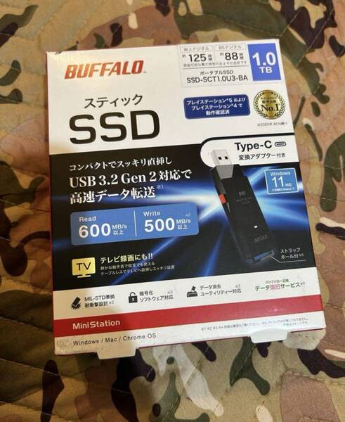 BUFFALO スティックSSD 1TB USB 3.2 Gen 2
