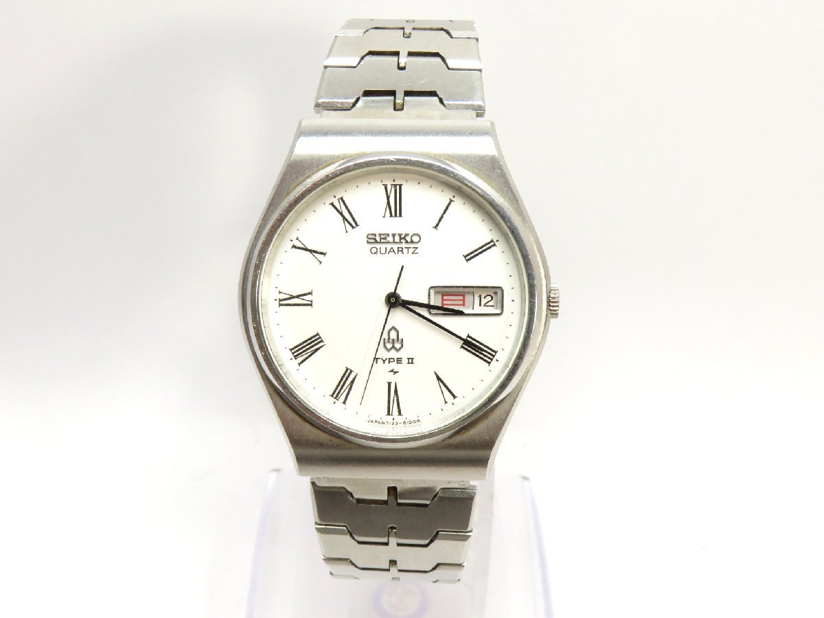 SEIKO ビンテージクォーツ 名品TYPEⅡホワイト文字盤 '78年型腕時計 Yahoo!オークション -「セイコー クォーツ タイプⅡ