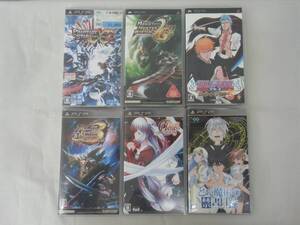 PSP ソフト 6本セット とある魔術の禁書目録 モンスターハンター ブリーチ ファンシースターポータブル 11eyes Cross Over