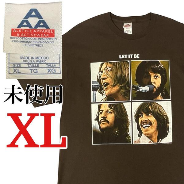 デッドストック The Beatles LET IT BE Tシャツ Y2K バンドTシャツ ロックTシャツ 新品未使用 USA製 古着