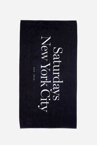 SATURDAYS SURF NYC 大判ビーチタオル ブラック 黒 Tシャツ サタデーズサーフニューヨーク