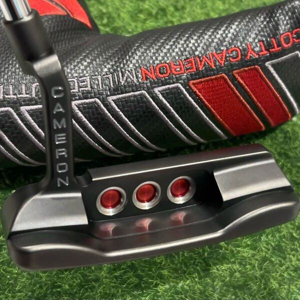 【正規品】SCOTTY CAMERON SELECT NEWPORT 34インチ パター スコッティキャメロン セレクト ニューポート ヘッドカバー ブラック 黒 美品