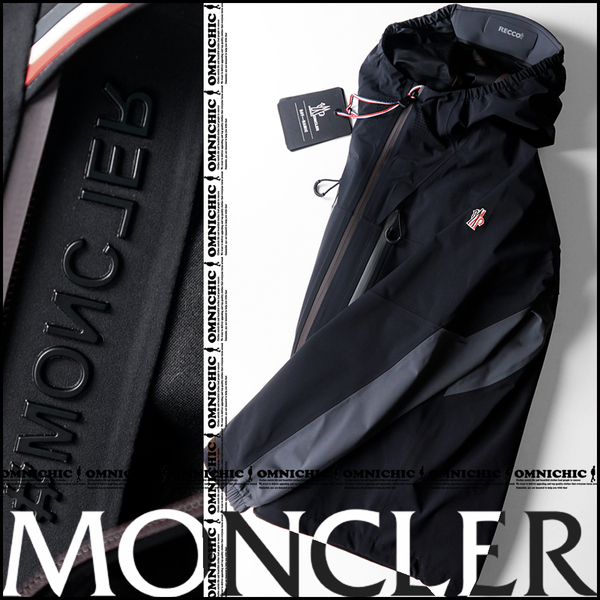 RECCO搭載/24-25AW■新品正規品272,800円【MONCLER GRENOBLE 】モンクレールグルノーブル/Day-Namic/撥水ナイロンフーデッドジャケット2/黒