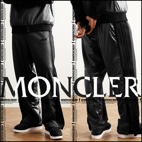 完売/希少Mサイズ■新品正規品【MONCLER GENIUS×ADIDAS】モンクレールジーニアスアディダスコラボロゴジャージーワイドジョガーパンツ