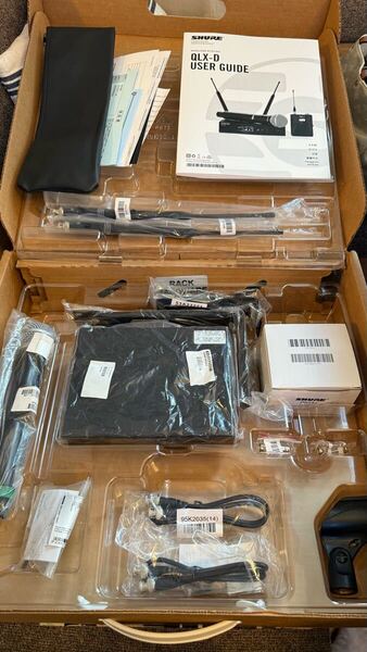 SHURE (シュア) QLXD24/SM58-JB◆SM58ヘッド新品、ハンドヘルド型デジタルワイヤレスマイクシステム B帯モデル 保証書付属品あり。美品。