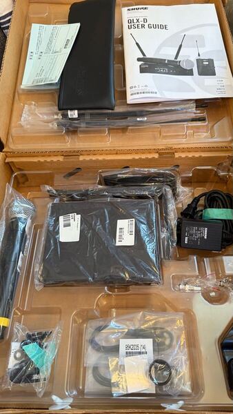 SHURE (シュア) QLXD24/SM58-JB◆SM58ヘッド新品、ハンドヘルド型 ワイヤレスマイクシステム B帯モデル、保証書、付属品あり。