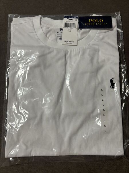 POLO RALPH LAUREN ホワイト Tシャツ L 男女兼用