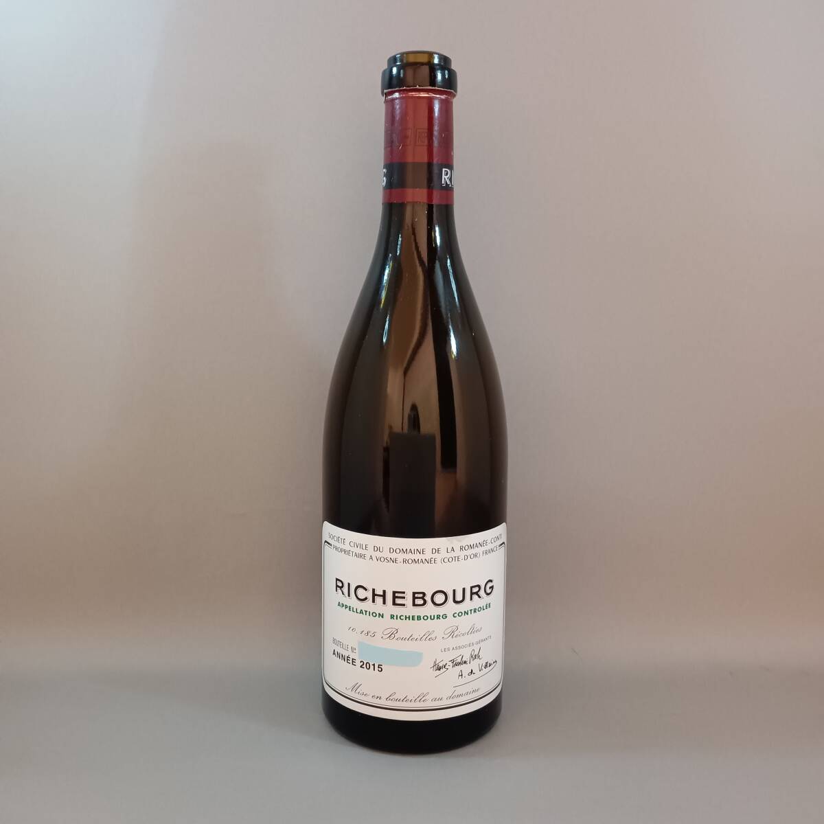DRC Richbourg リシュブール 2013 空ボトル コルクなし Yahoo!オークション -「drc リシュブール」(ワイン) (アルコール