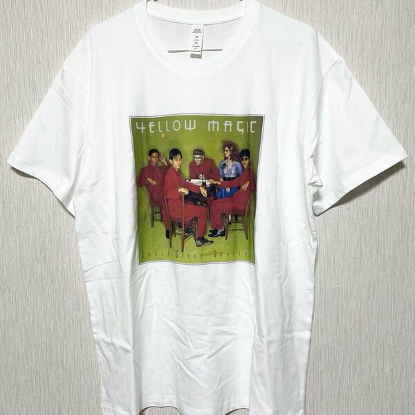 新品 YMO イエローマジックオーケストラ Tシャツ 白色 サイズL 坂本龍一 Yellow Magic Orchestra ホワイト 半袖